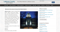 Desktop Screenshot of lamourecountynd.com